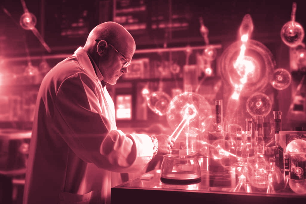 scientist working in laboratory