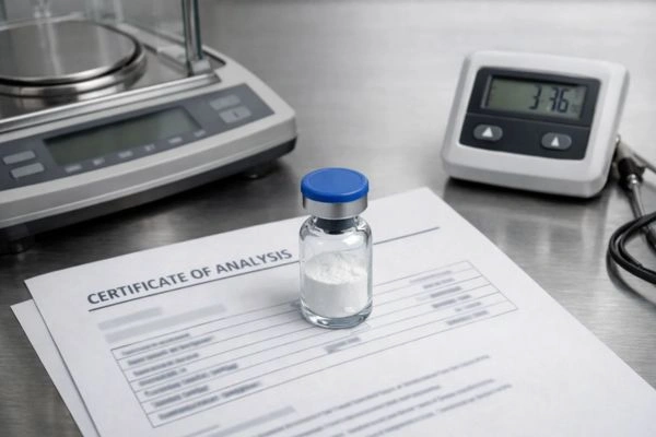 Peptide quality control equipment with analysis certificate