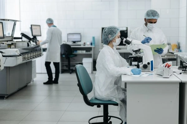 Bacteriostatic water used in research facility