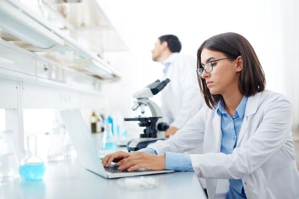 Researchers studying GLP-1 peptide analogs