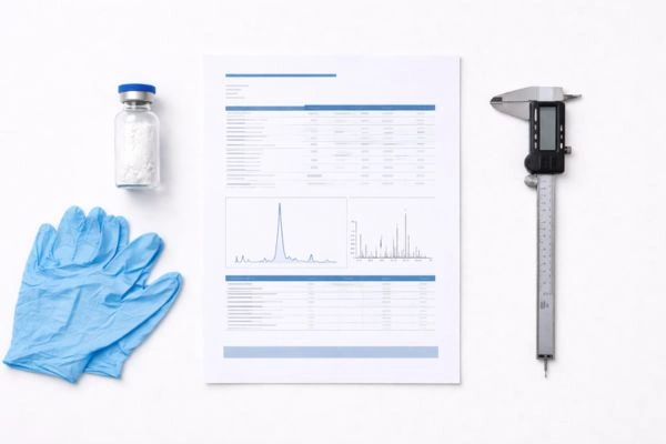 Research grade GHK-Cu vial with quality documents