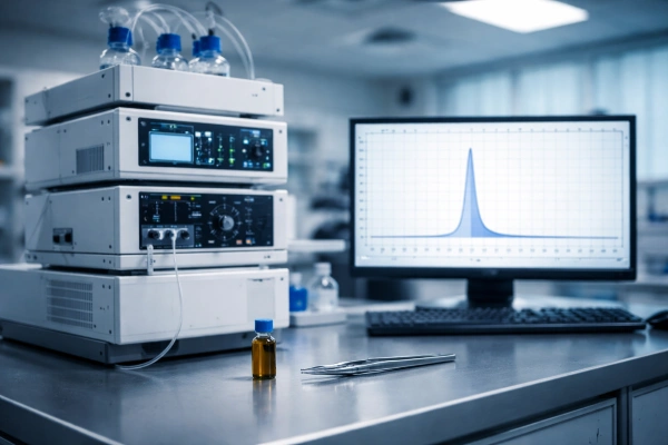 HPLC chromatography in research lab