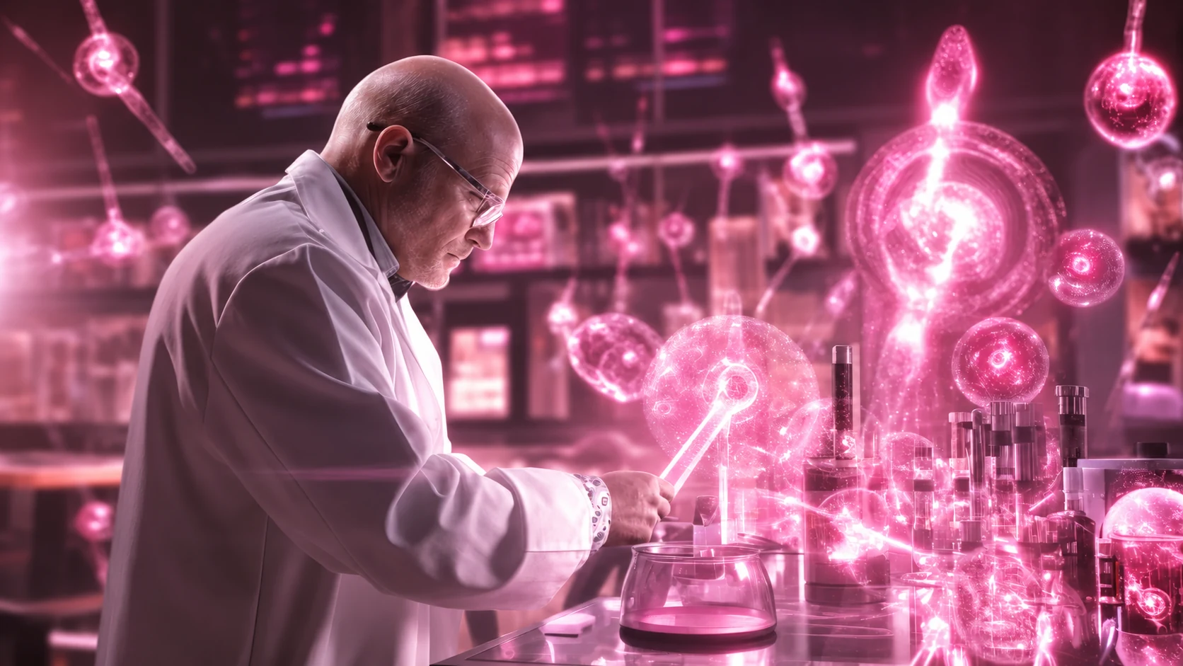 scientist working in laboratory